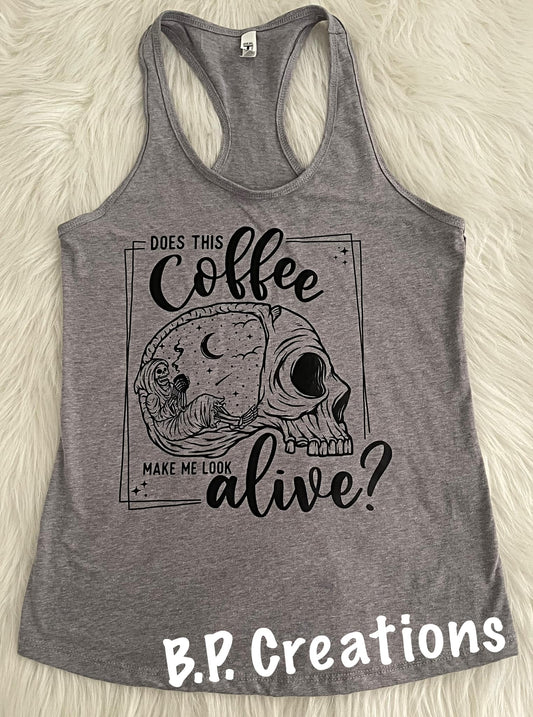 Coffee Alive Racerback tank